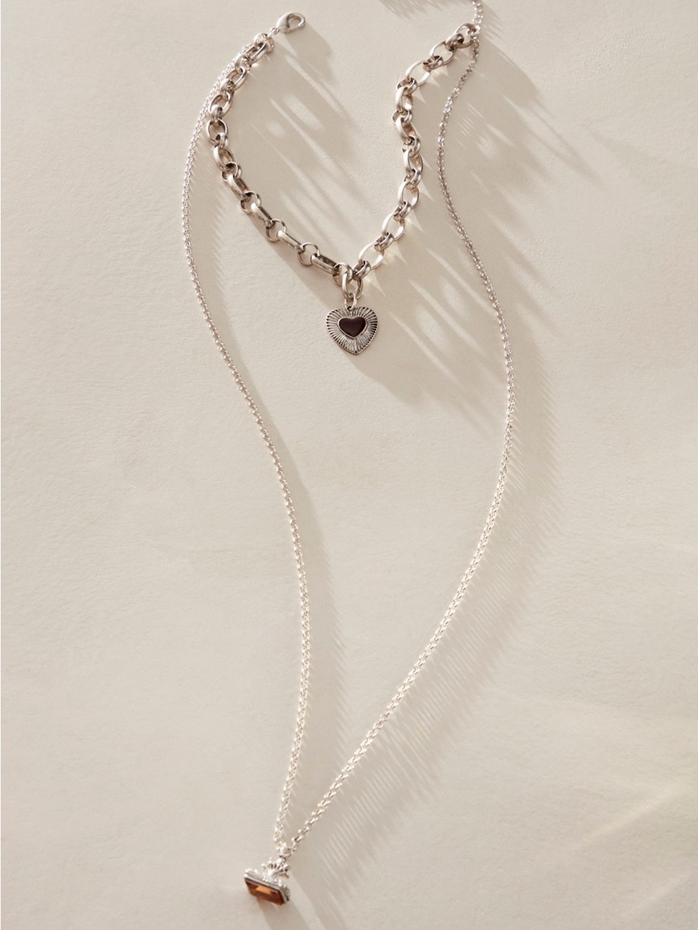 NWT Free People Zehnder Layer Necklace in Silver